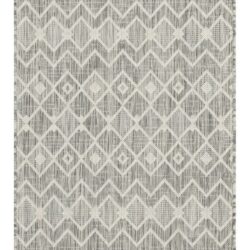 Sunshine - 2'7" X 7'3" Indoor, Outdoor, Polypropylene Area Rug - Silver