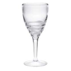 Swirl Bpa Free Acrylic Wine Glass (Set of 4) Unbreakable 12Oz Red & White Wine Glasses - Clear