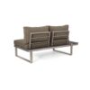 Sterling - Outdoor Aluminum V Shaped 5 Seater Sofa Set With Cushions - Gray / Khaki / Silver - Image 10