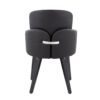 Dahlia - Contemporary Dining Chair (Set of 2) - Black - Faux Leather - Image 5