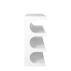Multifunctional 4 Tier Book Shelf & Coffee Table For Living Room Bedroom Dining Room Study Entryway, Creative Furniture Floor Bookshelf, Minimalist Organizer Storage Shelves - White - Image 10