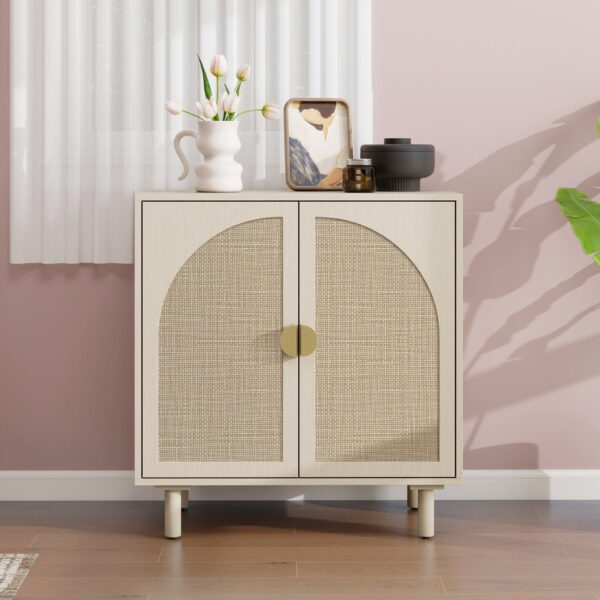 2 Door Cabinet, For Bedroom - Natural