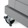 Negley - Contemporary Kitchen Cart With Wheels - Gray - Image 8