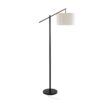 Casper - Contemporary Floor Lamp - Matte Black / Natural - Image 3
