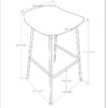 Dafney - Bar Stool (Set of 2) - Camel Brown - Image 10