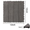 Wood Plastic Composite Deck Tiles (Set of 20), Sustainable Composite Decking Resist Rust, Water, Weather, Easy To Diy & Maintain, Ideal For Patios, Balconies, Rooftops - Light Gray - Image 2