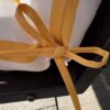 2 Piece High Back Patio Chair Cushion Set, Tufted Adirondack And Rocking Chair Cushions For Garden, Porch Or Office Use - Yellow / White - Image 11