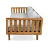 Claremont - 3 Seater Daybed With Water Resistant Cushions - Teak - Image 8