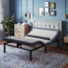 Bt6500 - Twin Long Adjustable Bed Base With Head / Foot Tilt And Lumbar Position Adjustment - Blue / Gray - Image 3