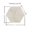 Hexagon Snow Mountain Ol Textured Marble Tiles For Wall Decoration Stone (Set of 12) - White / Natural - Image 5