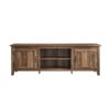 Modern Farmhouse 2 Door Grooved 70" TV Stand For 85" TVs - Rustic Oak - Image 2