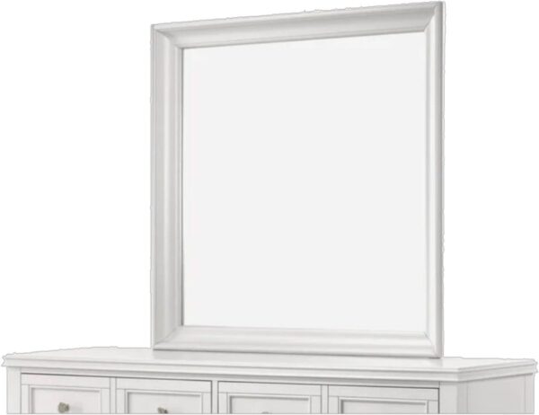 Square Mirror - White