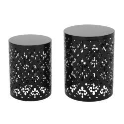 Metal (Set of 2) End Table - Black