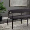 Jaramillo - Chenille Bench - Black - Image 3
