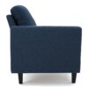 Comfy 5 Pieces L Shaped Sofa With Wooden Legs, Modern Side Chairs For Living Room - Navy Blue - Image 7
