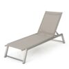 Myers - Modern Chaise Lounge Set With Adjustable Mesh Back - Gray - Image 15