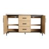 Original 60" Freestanding Bathroom Vanity With Double Resin Sink Plywood Soft Closing Doors & Drawers - Oak - Image 15