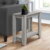 Accent Table, Side Contemporary Stylish - Gray - Image 4