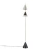 Cone - Contemporary Floor Lamp - Plated Nickel / Black - Image 3