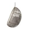 Charming Hanging Basket Chair With Cozy Wicker Weave And Sturdy Metal Frame - Gray - Image 3