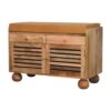 Shutter Shoe Rack With 2 Drawers - Beige - Image 6