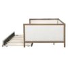 Full Size Daybed With Trundle And Nailhead Decoration - Wood - Image 15