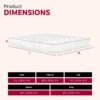 9" King Size Premium Medium Pocket Spring Mattress - White - Image 3