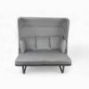 Outdoor Patio Daybed Rattan Daybed Outdoor Sunbed With Detachable Pillows For Patio, Backyard, Pool - Gray - Image 11