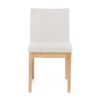 Contemporary Dining Chair (Set of 2) With Upholstered Legs - Light Beige - Image 7