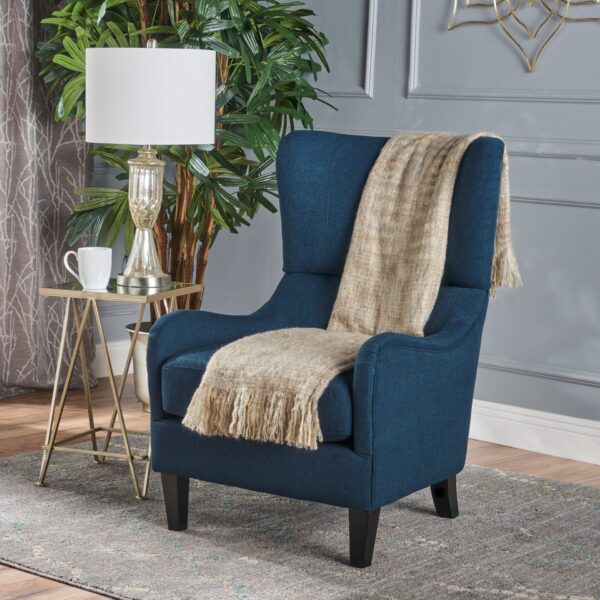 Hi-Back Quentin Sofa Chair, Living Room, Study And Bedroom - Navy Blue