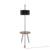 Stork Robyn - Mid-Century Modern Floor Lamp - Black / Walnut / Black - Image 5