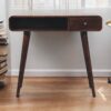 Curved Writing Desk - Walnut - Image 10