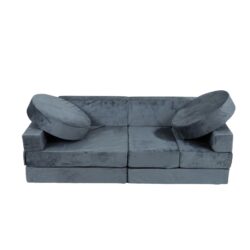14 Pieces Kids Sofa Modular Play Couch Child Sectional Sofa To Boost Creativity Boys And Girls Diy Creating Playroom Couch Furniture For Toddlers Convertible Foam And Floor Cushion - Gray