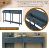 Hearth & Haven Daniel - Console Table With 2 Storage Drawers And Bottom Shelf For Living Room Entryway - Antique Navy - Image 5