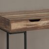 Computer Desk For Home Office, Laptop, Storage Drawers, Contemporary Versatile Placement - Brown - Image 9