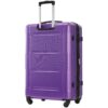 2 Piece Luggage Set With Bags Expanable Spinner Wheels ABS Lightweight Suitcase With Tsa Lock 20" / 28" - Purple - Image 17