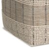 Elmer - Square Woven Pouf - Natural / Gray - Image 4