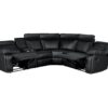 Home Theater Seating Manual Recliner With Cup Holder, Hide - Away Storage Reclining Sofa For Living Room, Home Theater - Black - Image 8