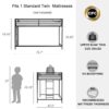 Adam - Junior Twin Loft Bunk - Black - Image 9