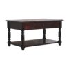 Turned Legs Console Table - Brown - Image 2