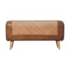 Buffalo - Large Seagrass Hide Nordic Bench - Oak - Image 11