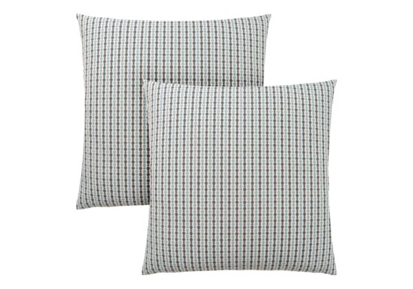 Pillows, Square, Insert Included, Decorative Throw, Hypoallergenic, Modern (Set of 2) - Blue