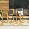 Cordoba - Dining Chair Set With Acacia Wood Frame And Textilen Upholstery (Set of 2) - Teak - Image 16