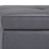 Oregon - Storage Ottoman Bench With Tray - Stone Gray - Image 7