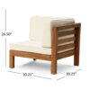 Oana - 3 Piece Love Seat Set With Coffee Table - Beige - Image 5
