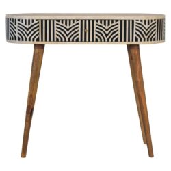 Inlay - Edessa Bone Console Table - Oak
