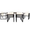 7 Pieces Outdoor Dining Set Patio Dining Table And Chair Set With And Removable Cushions For Patio, Backyard, Garden - Beige - Image 9