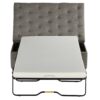 Convertible Ottoman Sleeper With Memory Mattress - Gray - Gray - Image 8
