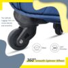 Softside Luggage Expandable 3 Piece Set Suitcase Upright Spinner Softshell Lightweight Luggage Travel Set - Blue - Image 10