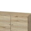 Amidon - TV Stand For TV's Up To 63", With 2 Storage Shelves & 1 Cabinet, Modern Entertainment Centre For TV In Living Room - Oak - Image 3
